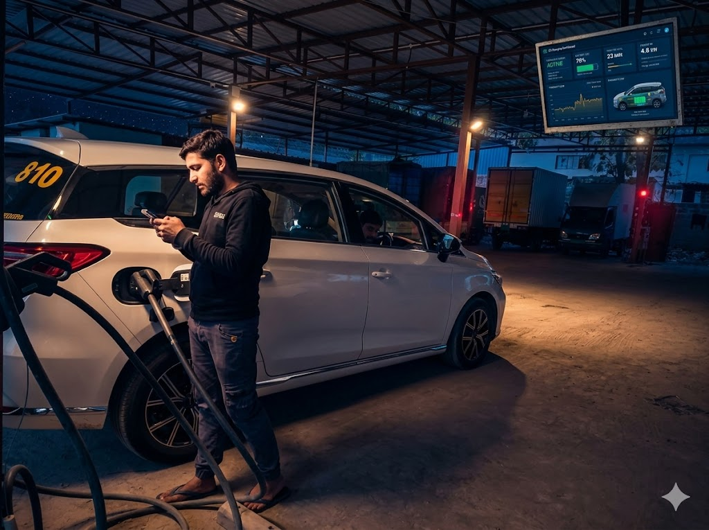 PowerPod managed charging operations with on-site team